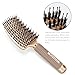 SUPRENT Curved Brush Hair Brush for Hair Drying, Detangling, and Styling, Gold