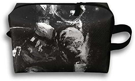 Astronaut 3D Cartoon Printed Multi-Functional Storage Bag Pencil Case Smooth Cosmetic Makeup Bag Case Pencil Pen Stationery Pouch Bag Use In School Office Travel Business Trip