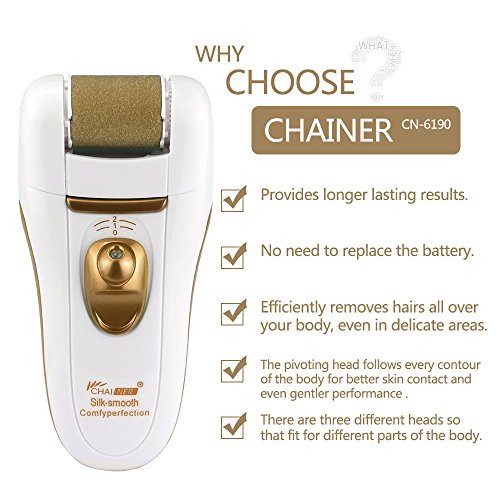 image for CHAINER Electric Epilator for Women- Bikini/body/face Trimmer,3 in 1 W