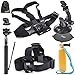 EEEKit 5in1 Accessories Starter Kit for AEE Technology S70 S70AEE Waterproof Video Cam,Head Strap,Floaty Grip Handle Pole,Chest Harness and Car Mount