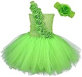 Tutu Dreams Halloween Girls' Costumes (XL, Lime green)