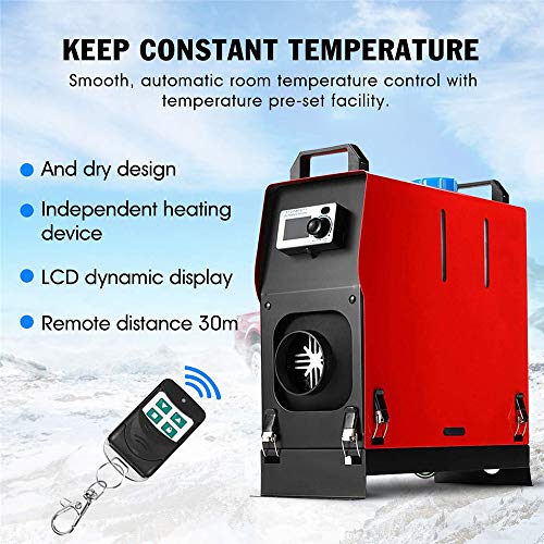 Diesel Air Heater 5KW 12V All in One Fuel Car Parking Heater With Remoter Controller with LCD Knob Switch For Car Truck Boat Trailer Motor-Home