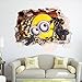 Apex Removable 3d Despicable Me 2 Minions Wall Sticker Decals for Kids Children Bedrooms Decor (60*90cm)