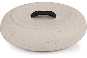 Dexas Durable Microwavable Tortilla Warmer 8.75 Inches, Oat Granite Color, Perfect for Warming Tortillas, Bread, Pancakes, Co