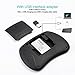 Wireless Keyboard, Glamore 2.4GHz Mini Keyboard Wireless with Touchpad and Rechargeable lithium-ion battery for PC, Pad, Google Android TV Box and More (1 Pack)