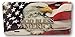 God Bless America Eagle and Flag Design Novelty Vanity License Plate Tag Sign