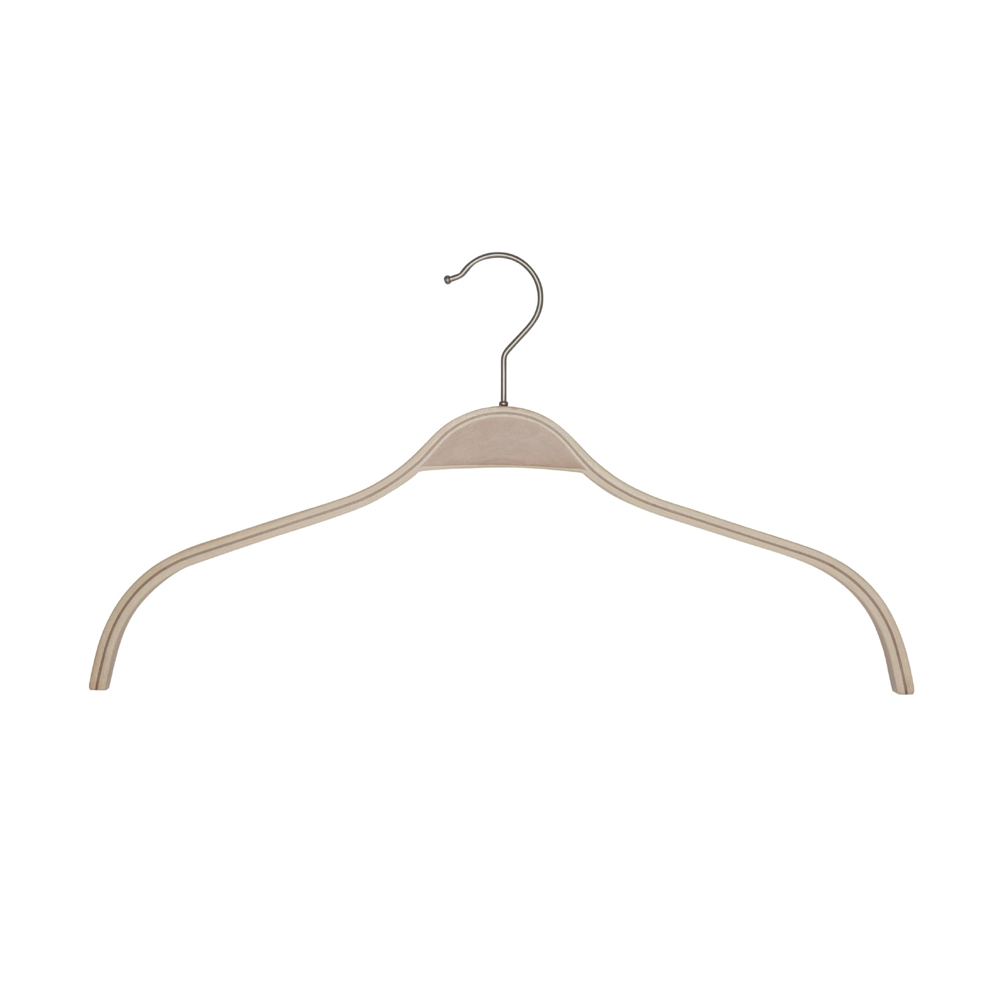 MAUL Plastic Clothes Hangers - Modern Plastic Hangers in Elegant Design - Sturdy and Durable Hangers for Clothes - Black - Set of 5