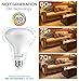 HyperSelect 10W LED Light Bulb BR30 - E26 Bulb Non-Dimmable (50W Equivalent), 2700K (Warm White Glow), 600 Lumens, Wide LED Flood Bulb, UL-Listed (12 Pack)