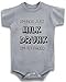 Gray crew neck Baby Tee Time Boys' I'm Not Just Milk Drunk I'm Tit Faced One piece 6-12 Months