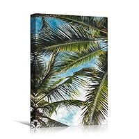 Canvas Wall Art Tree Against Sky Living Room Multicolor Nature Photography Relax/Calm Trees Tropical - 12x18 inches