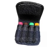 1 Aplus Nylon Case Pouch Holder Bag Storage for 4 x 18650 Battery Belt Holster - Strap Style (Batteries NOT Included) (Fits Samsung 25r, LG HE2 HG2, Sony VTC4, Efest and All 18650)
