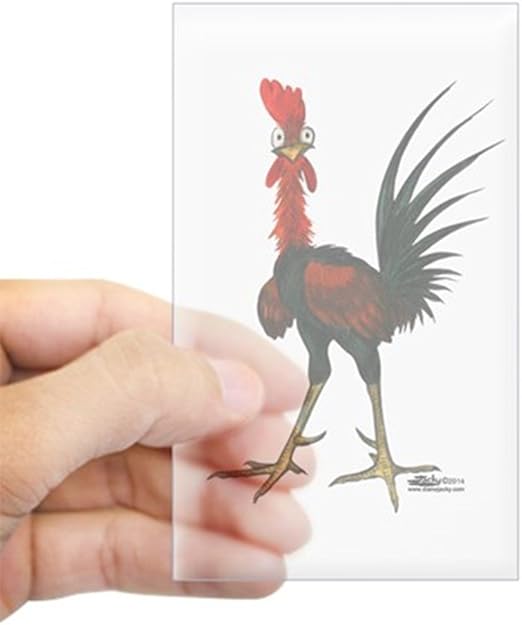Amazon Com Cafepress Crazy Rooster Sticker Rectangle Bumper