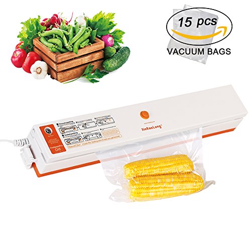 Vacuum Sealer, INKERSCOOP Portable Food Sealing Machine for Household Food Fresh Storage Sealing Packing, Free Heat Seal Bags - Thumbnail 7