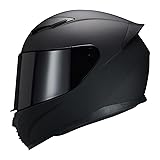 JQF Gear Full Face Helmet Black Motorcycle