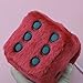WINOMO 2.8 Inch Red Fuzzy Dice Auto Car Rearview Mirror Hanging Accessories for Car Decoration