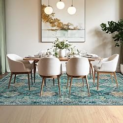 CAPALOCA 8x10 Area Rug Bohemian Rugs with Print