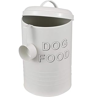 dog food tin and scoop