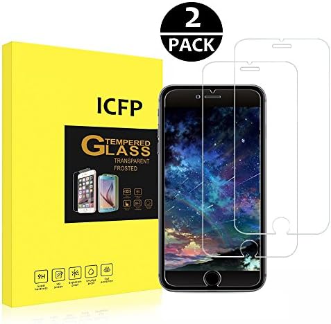 iPhone 6s/6 Screen Protector Glass,ICFP 2.5D Edge Tempered Glass 9H Hardness Bubble Free, Anti-Fingerprint, Oil Stain&amp;Scratch Coating, Touch Clear [2 Packs]