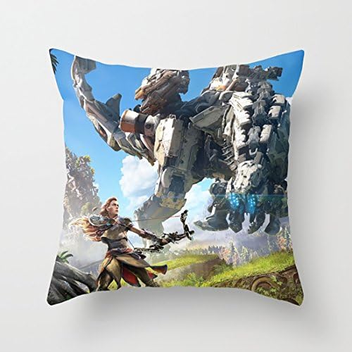 Geometric Throw Pillow Cases Horizon Zero Dawn For Sofa/Bed Euro Cushion Covers Decor Floral Pattern for Sofa Ornament