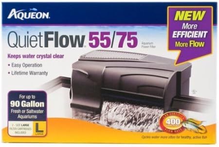Miniature Aqueon 06079 QuietFlow 55/75 Power Filter 400-GPH