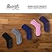 Pembrook Hospital Socks with Grippers for Men and Women - 4 Pairs Non Skid, No Slip Fuzzy Socks