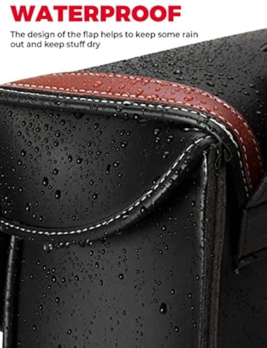 KEMIMOTO 30L Motorcycle Saddlebags - Waterproof PU Leather Bags For Harley, Sportster, Shadow