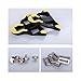 Beststar Bike Cleats – Self-Locking Cycling Pedals Cleat – Indoor Cycling & Road Bike Bicycle Cleat Set, Compatible with Shimano&Look Shoes #81539(Yellow)thumb 1