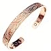 LORNREIN- Copper bracelet magnetic bracelet with 6 magnets for men and women