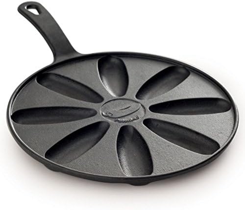 Sunnyfly 718 Pepper Popper Pan 8 Cavities Pre-Seasoned Cast Iron