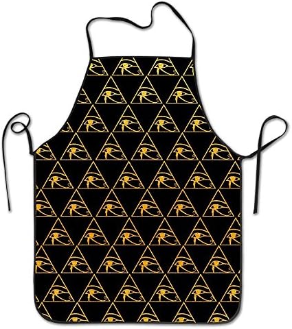 starorlando best gift Golden Pyramid Eye Of Horus Unisex Cooking Kitchen Aprons Chef Apron Bib