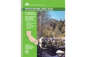 United States Department of Agriculture Forest Service Angeles National Forest Atlas 2018 Full Color Topographic Map 1" to the Mile Glossy Paper 8.5 x 11 inches