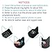 aceyoon Cat Phone Ring Holder 2 Pack Ultra Thin Magnetic Cell Phone Kicktand 360 Rotation Phone Finger Ring Grip Attachable Phone Stand Compatible for iOS and Android Smartphones