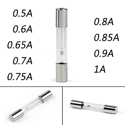 Davitu - Tubo de cristal de fusible para microondas (0,5 A a 1 A ...