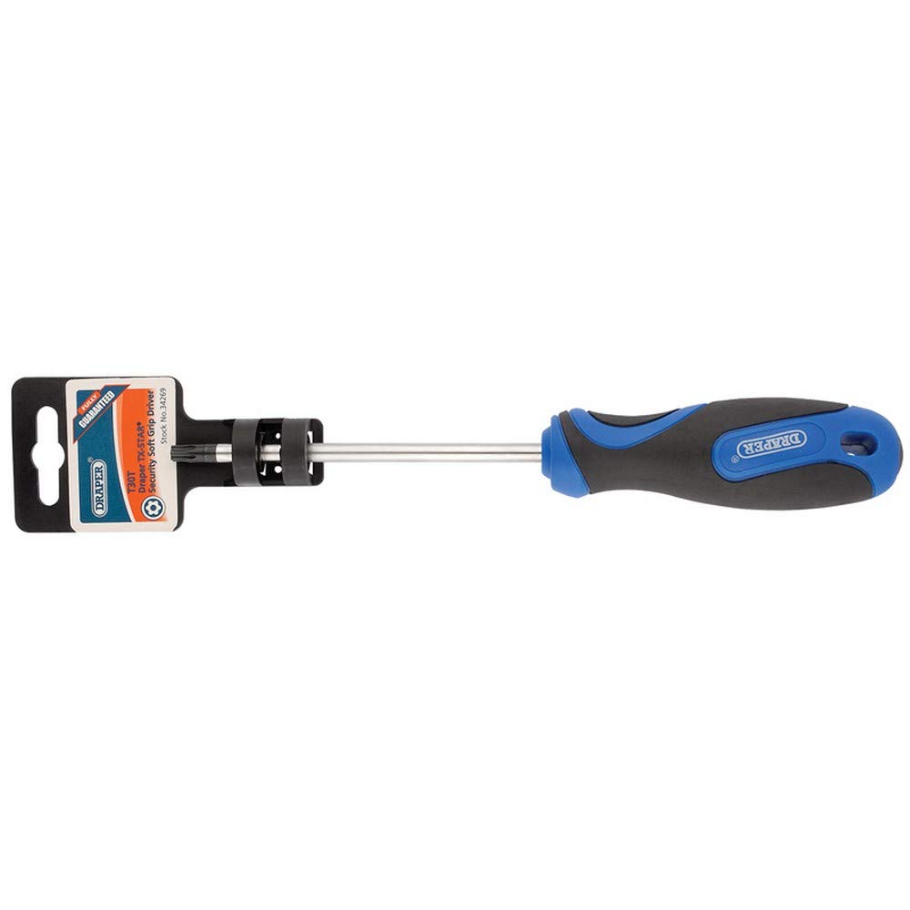 Draper 34269 Tx-Star T30 Tamperproof Security Screwdriver with Soft Grip