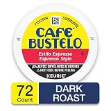 Caf&eacute; Bustelo Espresso Coffee Pod Capsules for Espresso Machines, 72 Count
