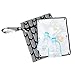 Sarah Wells Pumparoo Wet Dry Bag for Breast Pump Parts – Compact Organizer with Waterproof Pocket, Staging Mat & Fridge Hack – Machine Washable Pumping Accessory (Black & White)