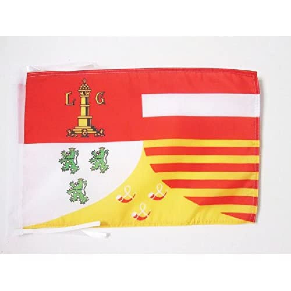 AZ FLAG - Province of Liege Flag - 18'' x 12'' - 100% Polyester Liege en Belgium Small Banner with Two Cords - Fade Resistant - Vivid Colors - 18x12 in - 45x30 Cm — image 1