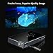 ExquizOn DLP Smart Projector Android 7.0 1G RAM + 8G ROM Mini Portable Projector, Support WiFi USB HDMI Bluetooth TF, for Home Theater Business Meeting Traveling (P8I)