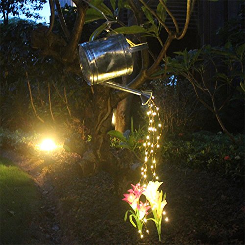String Fairy Lights,6 Six-Ft Strands,20 Warm White LEDs per strand(120 total),Flexible Copper Wire for Glowing Watering Can with Light,Waterproof,Battery Operated,8 Modes Remote Control with Timer