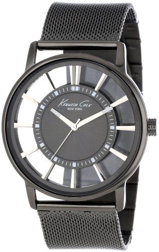 Kenneth Cole New York Men's KC9176 Gray Stainless Steel Watch with Mesh Band