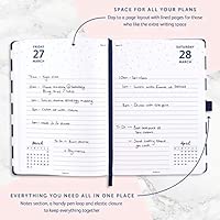 Agenda 2020 un día por página Busy B - planificador A5 a rayas con notas