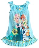 Disney Store Frozen Fever Anna, Elsa & Olaf Nightshirt Nightgown for Girls