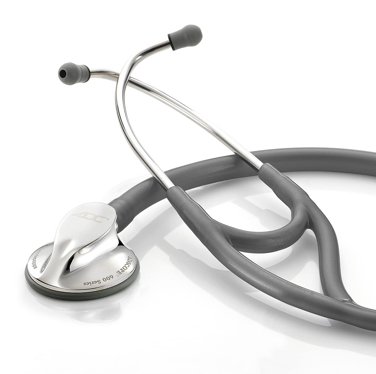 ADC Adscope 600 - Platinum Multifrequency Stethoscope - Metallic Gray