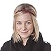 Hipsy 2pk Women's Adjustable NON SLIP Wave Bling Glitter Headband Gunmetal Duo Pack