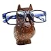 storeindya Handcrafted Wooden Eyeglass Spectacle Holder Organizer Spectacle Stand Trinket Tray Catch All Dish. (Owl-Small)