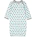 Wan-A-Beez Baby 3 Pack Printed Gown - Turquoise Whale,0-6 Months
