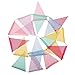 Shappy 18 Flags Imitated Burlap Pennant Banner, Pastel Banner Multicolor Fabric Triangle Flag Bunting Rainbow Hanging Decorations for Party Birthday Wedding Baby Shower