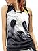 Uget Women's 3D Printing Panda Pattern Tank Tops Vest
