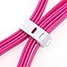 VOJO 4ft Tangle-Free Micro USB Cable [Pink], High Speed USB 2.0 Male A to B Sync & Charging Cord for Android, External Battery Pack, Cameras and More