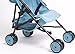 TRIOKID My First Baby Doll Stroller Miniline Blueberry Blue Travel Toys for Kids Portable Doll Pram Drawable Fabric with Removable Weather Resistant Canopy